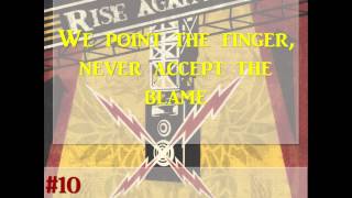 [Lyrics] Rise Against - Dancing For Rain