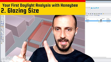 2-Optimizing Glazing Size for Daylight with Honeybee #HoneybeeTutorial #DaylightOptimization