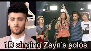 One Direction singing Zayn's solos