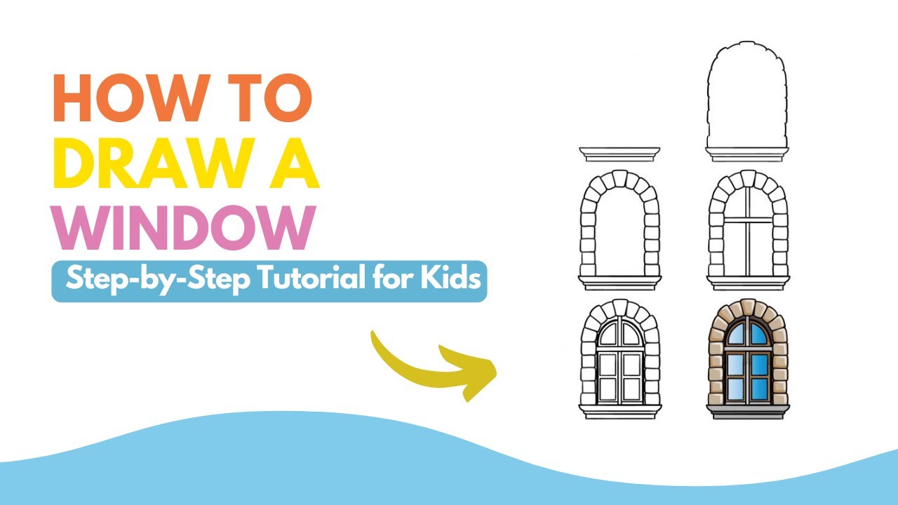 Window Drawing Tutorial 🪟 | Easy Step-by-Step Guide for Kids - YouTube