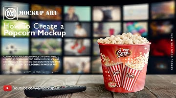 How to make a Popcorn bucket Mockup | Photoshop Mockup Tutorial