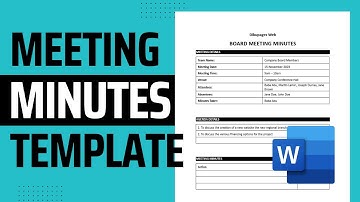 A4 Meeting Minutes Template in MS Word | Meeting Minutes Template Design