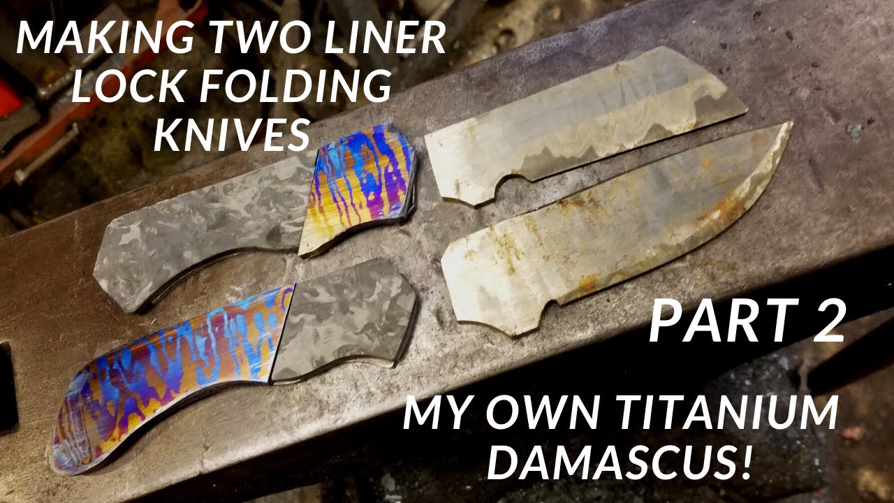 Let's Make a Knife Stainless Damascus and Titanium Damascus Folding