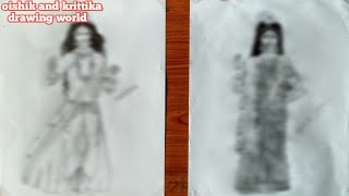 Drawing Sidhidharti from Mahakali serial. Time-lapse drawing.
