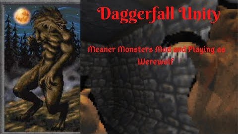 Daggerfall Unity - Meaner Monsters Mod while being a Werewolf