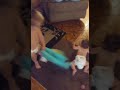 Brother Making Baby Sister Laugh
