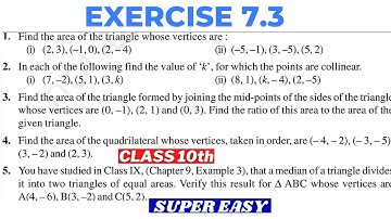 Coordinate Geometry Class 10th Maths Ex 7.3 Chapter 7 NCERT Solutions