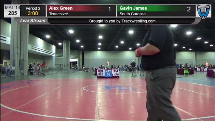 1349 Junior Men 285 Alex Green Tennessee vs Gavin ...