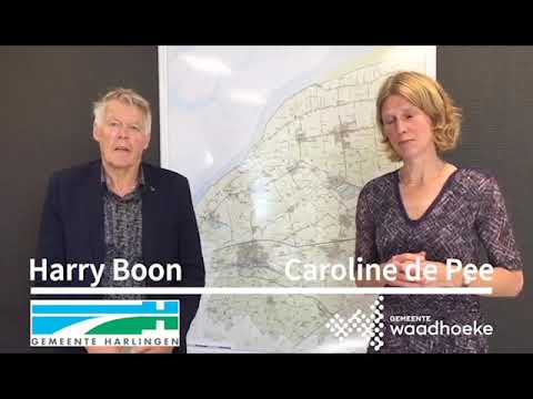 Wethouder Caroline de Pee Waadhoeke en wethouder Harry Boon gemeente Harlingen