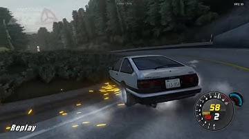 綺麗なドリフトw【Initial Unity】#shorts#頭文字D#Initiald#溝落とし#ae86