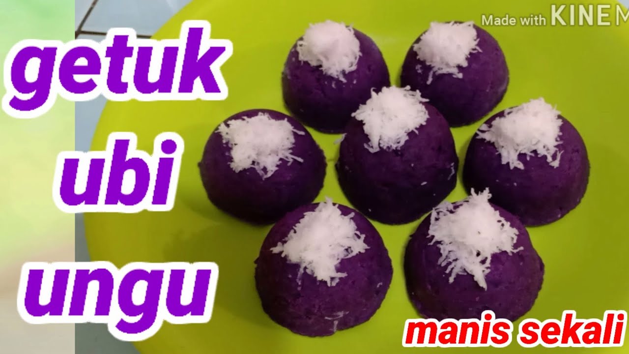 resep getuk ubi ungu - YouTube