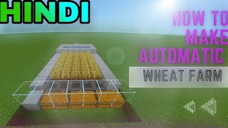 HOW TO BUILD AUTOMATIC WHEAT FARM IN MCPE [efficient farm]🙂