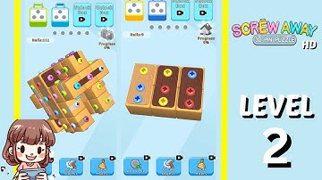 Screw Away Level 2 Solution Walkthrough