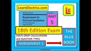 VOLTAGE DROP CALCULATIONS for 18th Edition Training and Exam Question Types