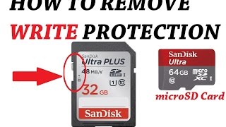 How to remove Write Protection for microSD , SD memory cards August 2016(updated)