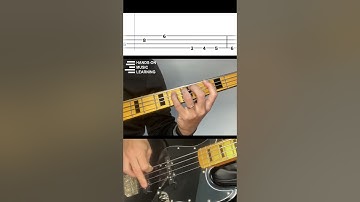 Simple & FUNKY Bass Line For Beginners (Play Along Tabs In Video) #shorts