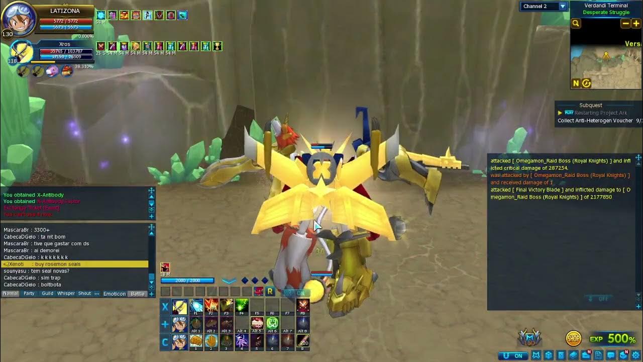 Omegamon X Showcase DMW Digimon Masters Online 