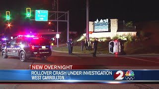 Rollover crash under investigtaion
