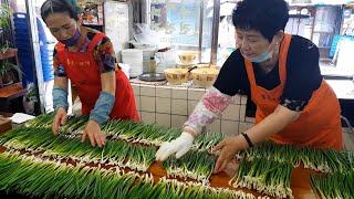 부산 파전 맛집, 해물파전 / 길거리음식 시장 맛집 - 깡통시장 종로빈대떡 / Korean Street Food