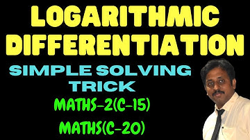 Logarithmic Differentiation |Diploma Maths 2 |15SC02M |DIIPLOMA APPLIED MATHS 2 |Maths 2