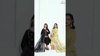 WIJDAN QALAMKAR Chikankari Embroidered 3-Piece Unstitched Suit | Eid & Festive Collection 2025