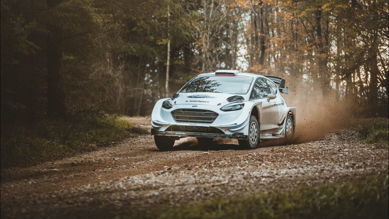 ⁣WRC M-SPORT test with Gus Greensmith