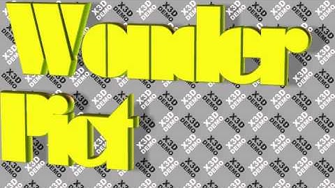 Xara 3D 6 - (Wonder Pictures. Tutorial)