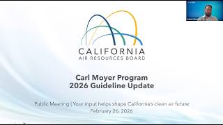 First Public Workshop to Introduce the Process to Update the Carl Moyer Program Guidelines in 2026