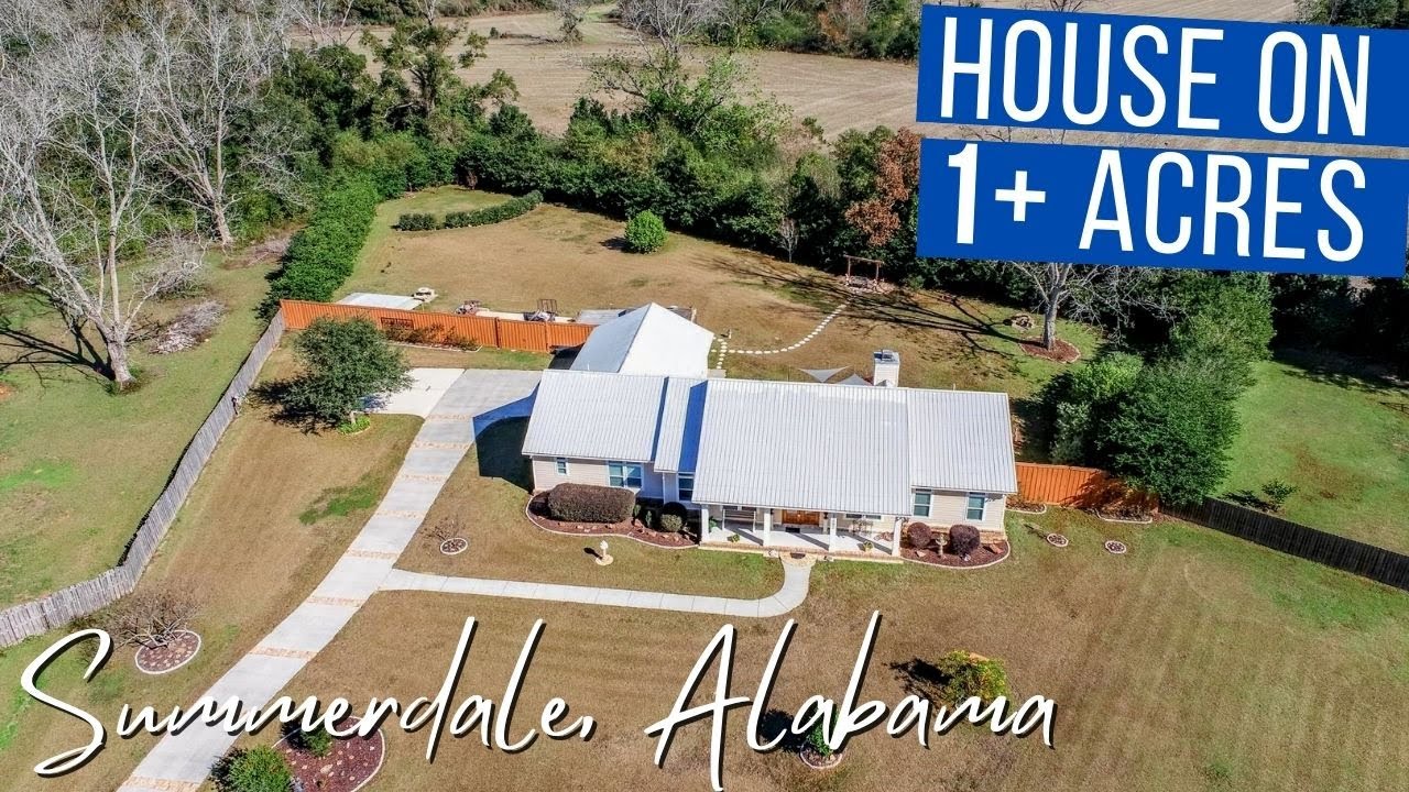 17092 Lacey Circle Summerdale, Alabama House on 1+ Acres for Sale Near Gulf Shores YouTube