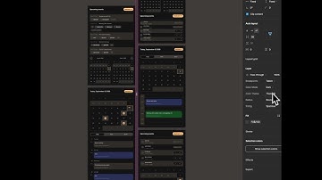 Responsive Calendar Components in Figma #uikit #responsivedesign