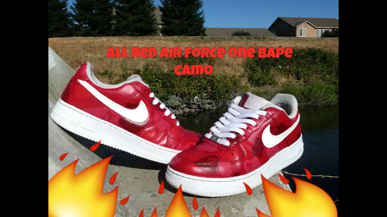 red bape air force 1