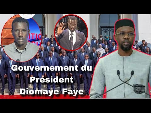WAX SA XALAT-Nouveau gouvernement du Pr Diomaye Faye voici la liste des 20 ministres du gouvernement
