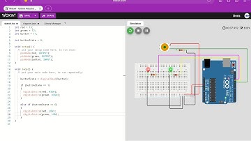 Lesson 3: How To Easily Code Pushbutton With LEDs By Using Arduino|| Wokwi