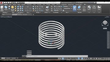 How to make 3D spring in AutoCAD