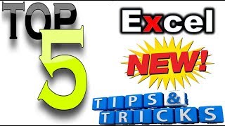 Advance Excel - Top 5 Excel Time Saving tricks 2018-2019