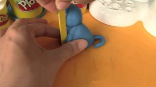 Play Doh Cat   طريقة عمل معجون الاطفال صلصال الاطفال   طين اصطناعي الهرة