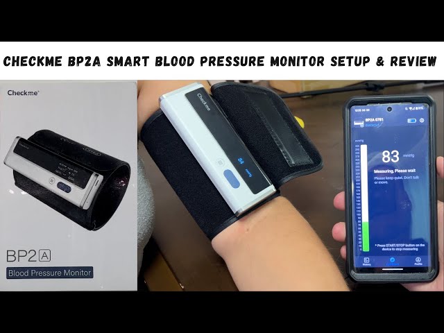  Checkme BP2 WiFi Blood Pressure Monitor for Home Use, Bluetooth  Automatic Arm Cuff, Smart Digital BP Machine, Wireless Portable USB  Rechargeable with X3 Accuracy Function, Free APP for iOS & Android 