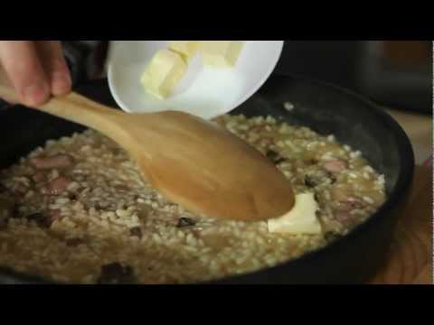 Risotto con funghi e salsiccia