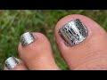 Chrome Snake Skin Polygel Dual Form FAKE FAKE FAKE Toenails What a DISASTER !