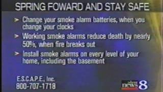 WOOD TV8 Spring Forward Change Your Clocks, Change Your Battery   03 10 2007
