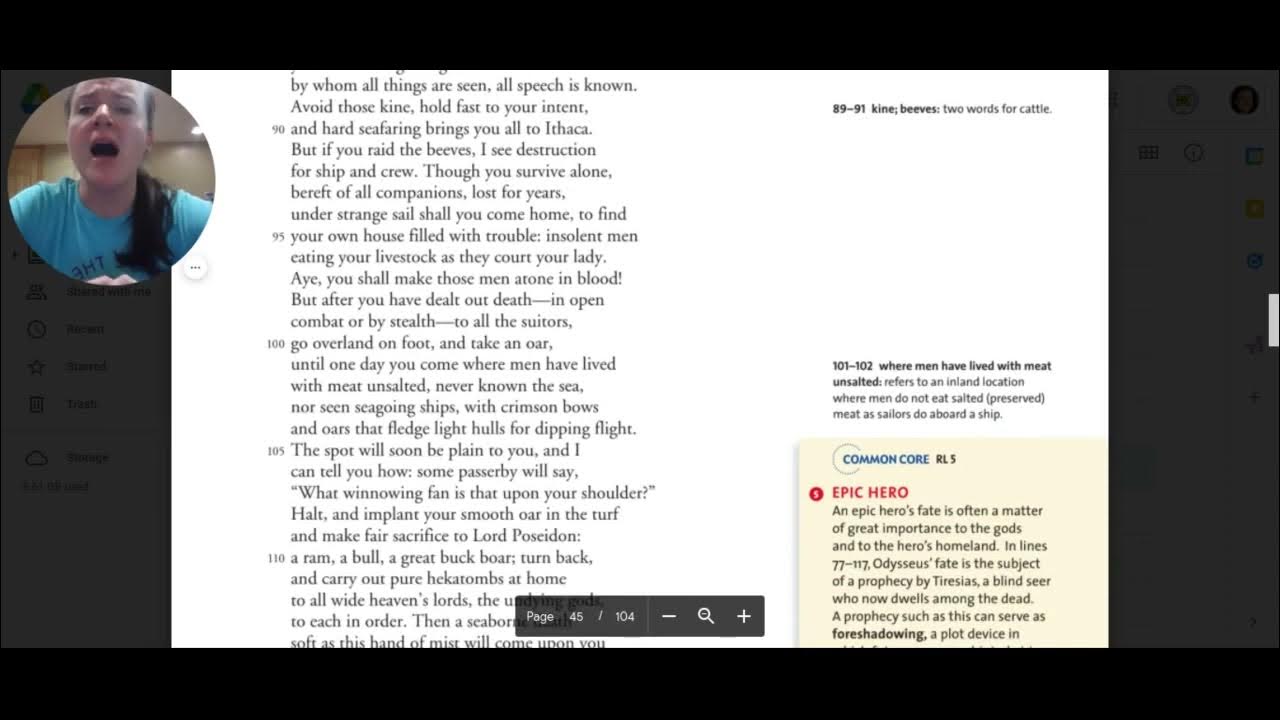 The Odyssey Book 11 "The Land of the Dead" YouTube