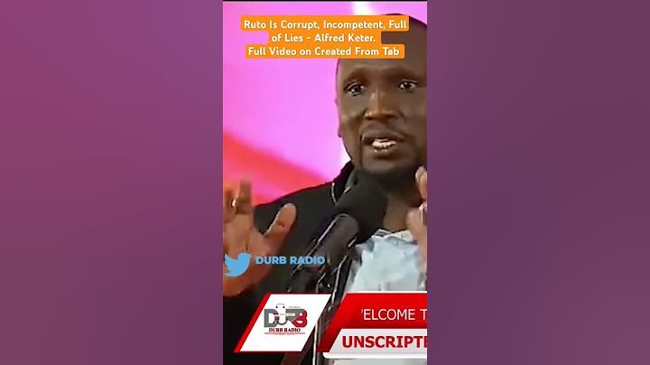Ruto Is Corrupt, Full of Lies - Alfred Keter. Full Video on Created From Tab #podcast #kenya