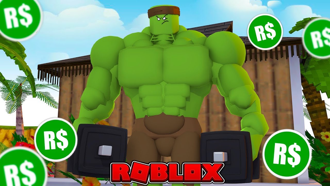 Spending All My Robux On Muscles Roblox Weight Simulator Youtube - noob strong muscular roblox