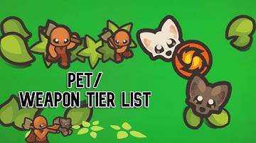Taming.io Pet/Weapon Tier List