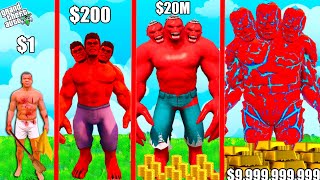 FRANKLIN Growing BIGGEST RED HULK In GTA 5!