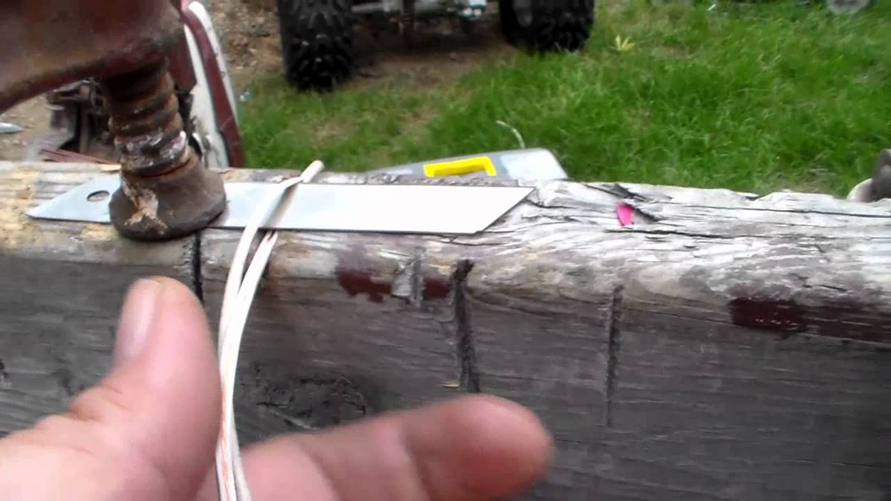 homemade copper wire strippers