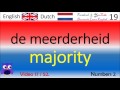 17 Numbers 2 - Nederlands - Engels Woorden / Dutch - English Words Engels leren Woorden Engels woord