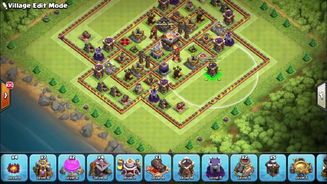 TOWN HALL 11 TH11 TROPHY BASE 2016 WITH BOMB TOWER || October 2016 Update! Clash Of Clans
