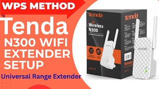 Tenda Universal Range Extender  Setup WPS button Method | Tenda N300 Range Extender SEtup