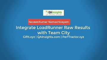 Integrate LoadRunner Raw Results with Team City